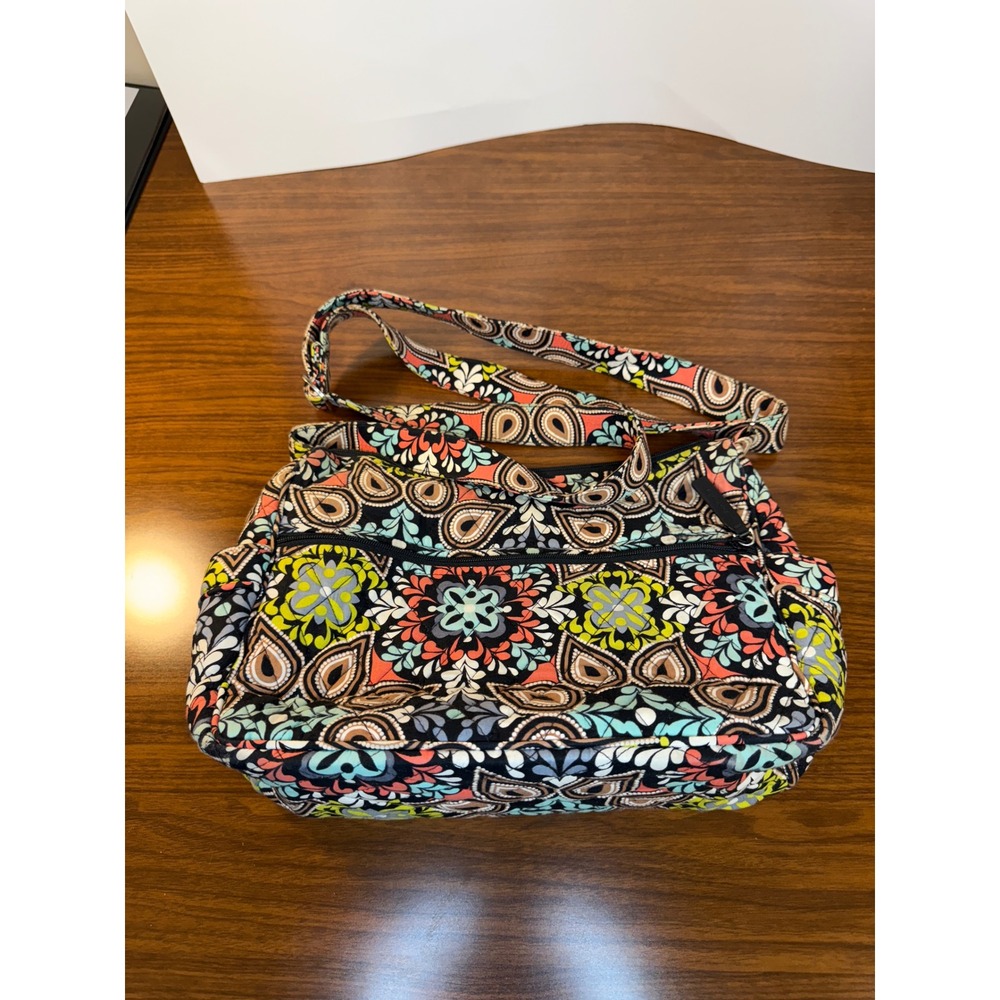 Vera Bradley Floral Shoulder Bag Lightweight Everyday Purse Colorful